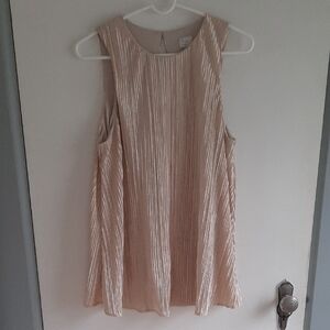 Elegant Cream Sleeveless Top